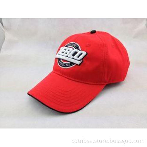 Low Profile Unstructured Cotton Baseball Cap with Raised 3D